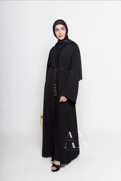 Statement Basic Buttoned Abaya ( Pre Order )