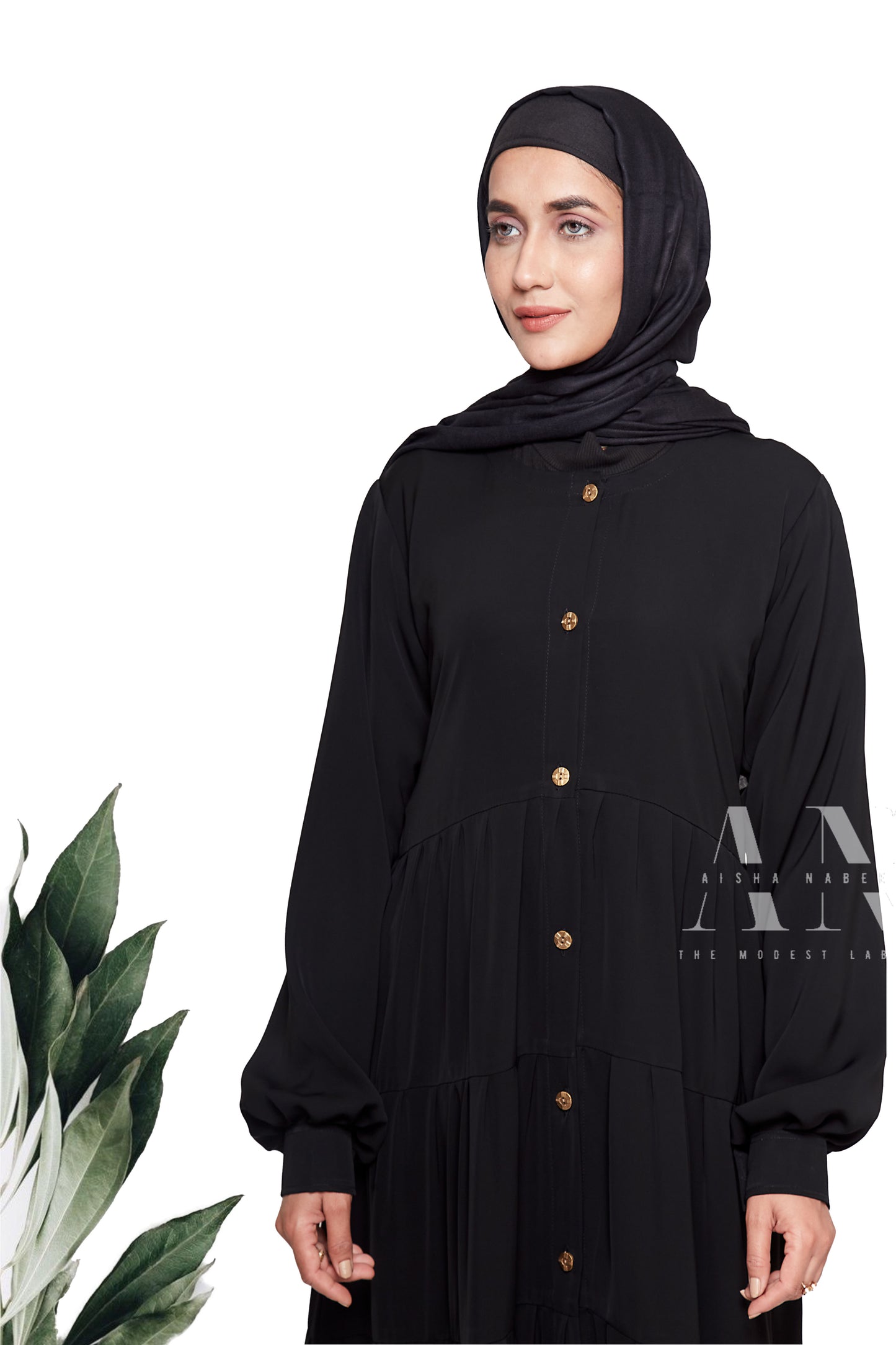 Tiered Maxi Style buttoned Abaya ( Pre - Order )