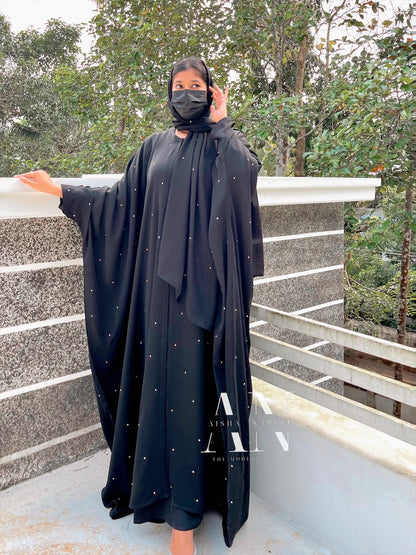 Rhinestone Embellished Bisht Abaya ( Pre - Order )